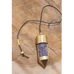 pendule laiton améthyste 2