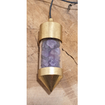 pendule laiton améthyste 3
