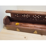 Porte encens coffret bois bouddha 4