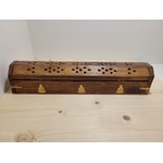 Porte encens coffret bois bouddha 8