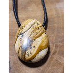 pendentif goutte percé de jaspe paysage 2