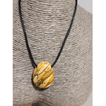 pendentif goutte percé de jaspe paysage 1