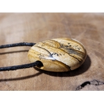 pendentif goutte percé de jaspe paysage 3
