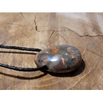 pendentif goutte percé rhyolite de fleur 3