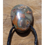 pendentif goutte percé rhyolite de fleur 5