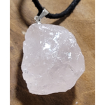 pendentif brute quartz rose 2