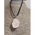pendentif brute quartz rose 1