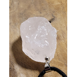 pendentif brute quartz rose 5