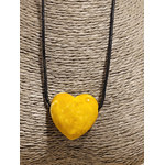 Pendentif coeur percé jaspe mokaïte 2
