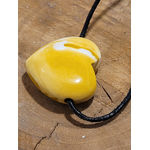 Pendentif coeur percé jaspe mokaïte 4