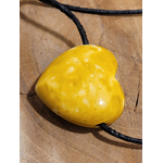 Pendentif coeur percé jaspe mokaïte 7