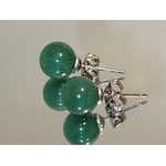 boucles doreilles aventurine verte 3