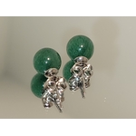 boucles doreilles aventurine verte 4