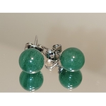 boucles doreilles aventurine verte 6