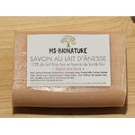 Savon au lait d'ânesse frais bio et Fraise des bois