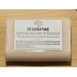 Savon au lait d'ânesse frais bio et Rose
