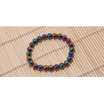 bracelet hématite arc en ciel