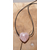 pendetif coeur percé quartz rose 2
