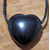 Pendentif coeur percé onyx noir 2