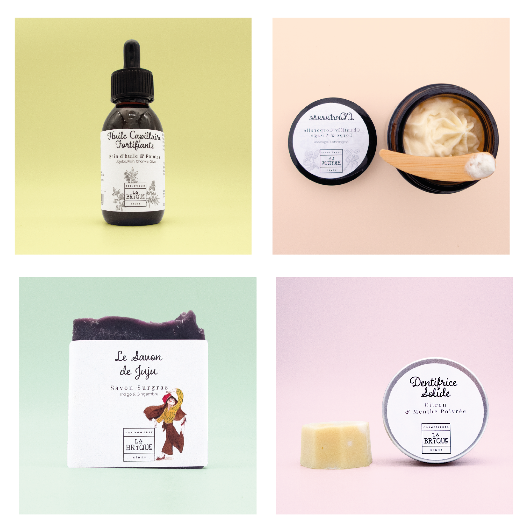 la brique les cosmetiques qui sutilisent avec les doigts