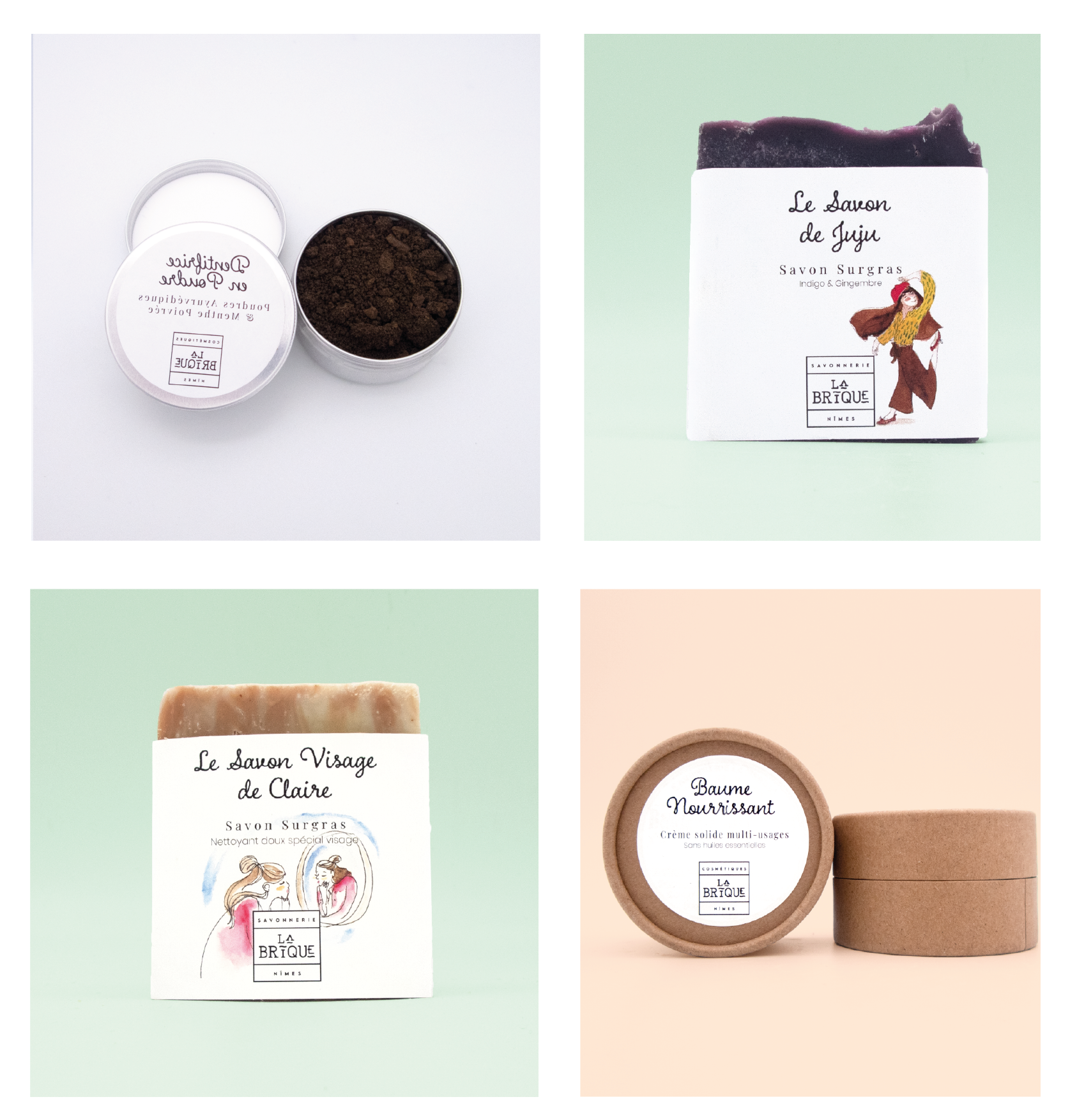 la brique les cosmetiques qui sutilisent avec les doigts