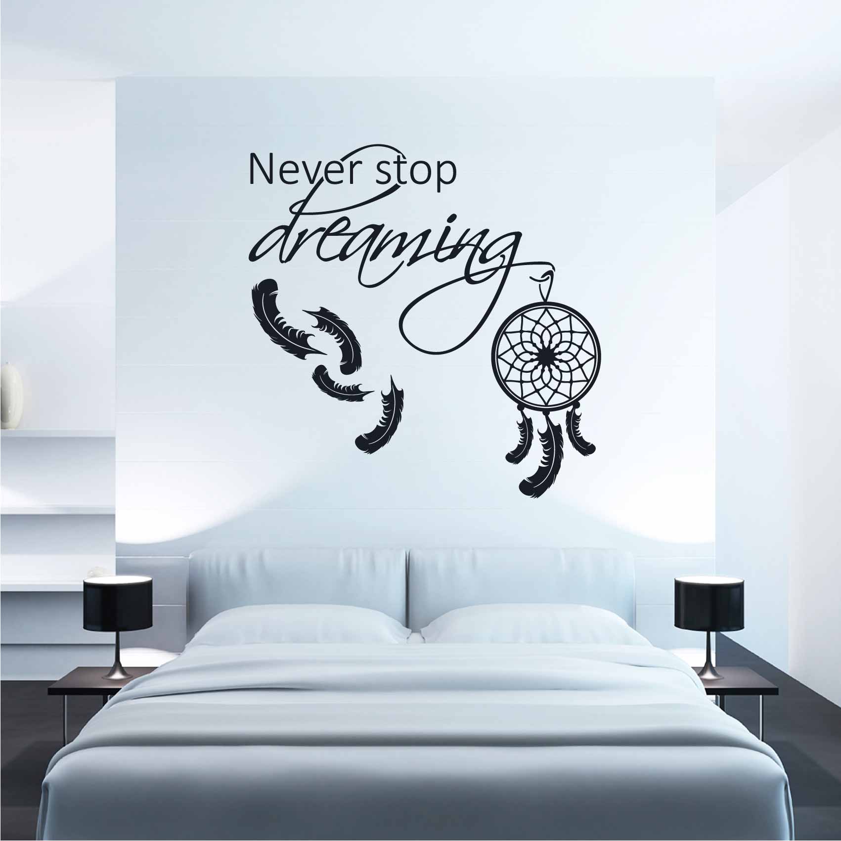 Stickers Chambre Never Stop Dreaming Autocollant muraux
