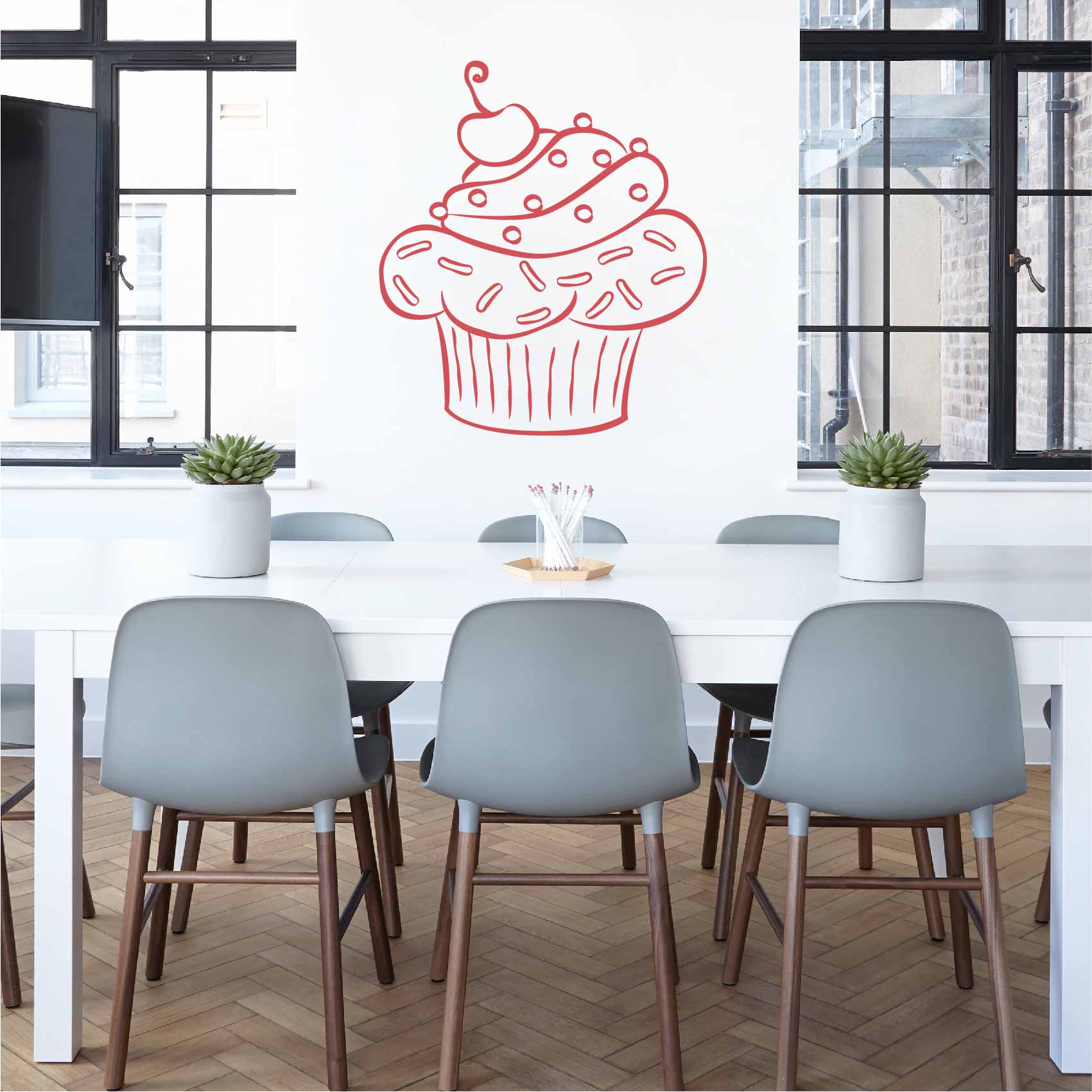 stickers-cupcake-cerise-ref21cupcake-autocollant-muraux-cuisine-salle-a-manger-salon-sticker-mural-deco-gateau-cupcakes-gateaux
