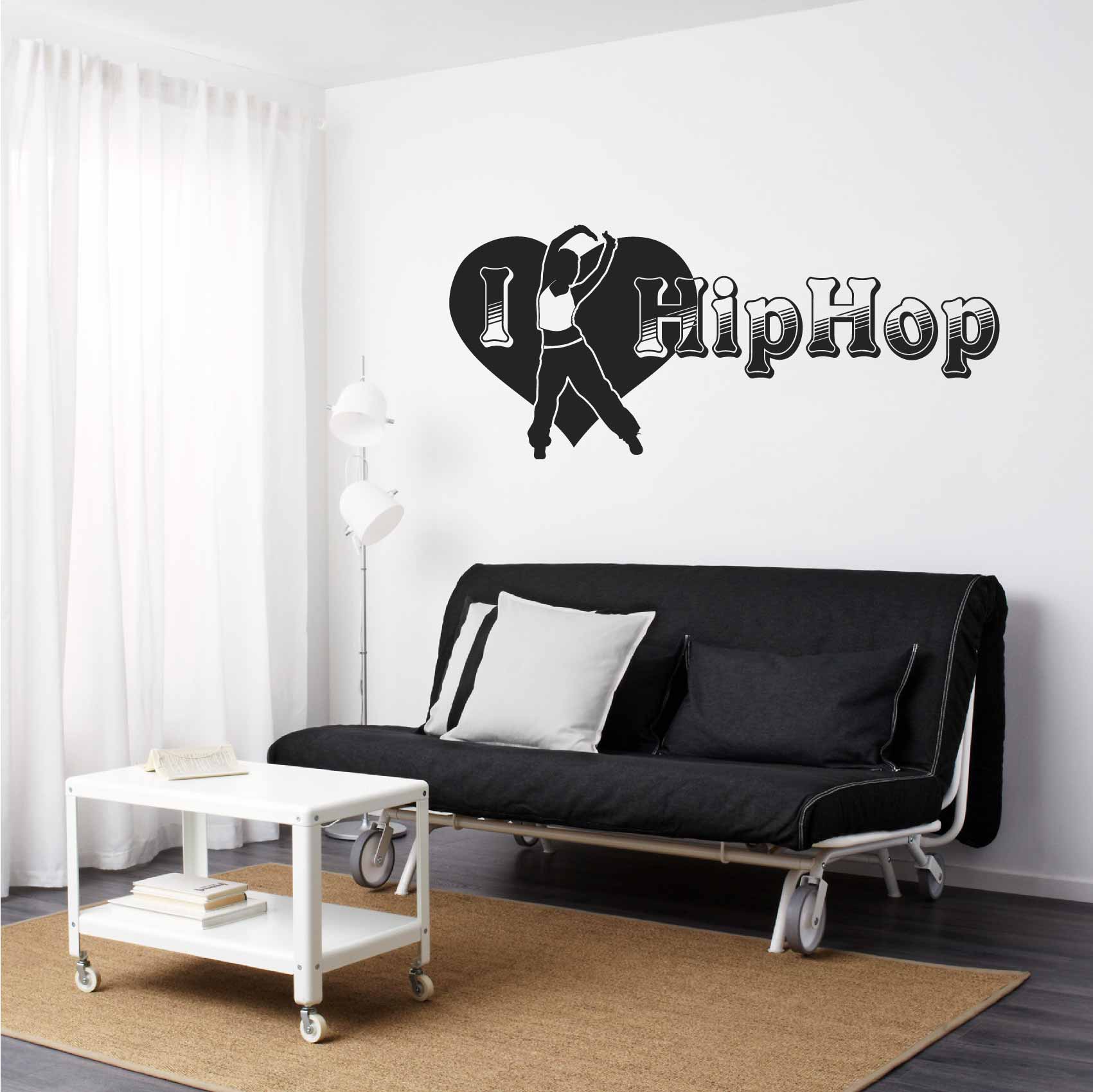 stickers-i-love-hip-hop-ref55musique-autocollant-muraux-musique-sticker-mural-musical-note-notes-deco-salon-chambre-adulte-ado-enfant