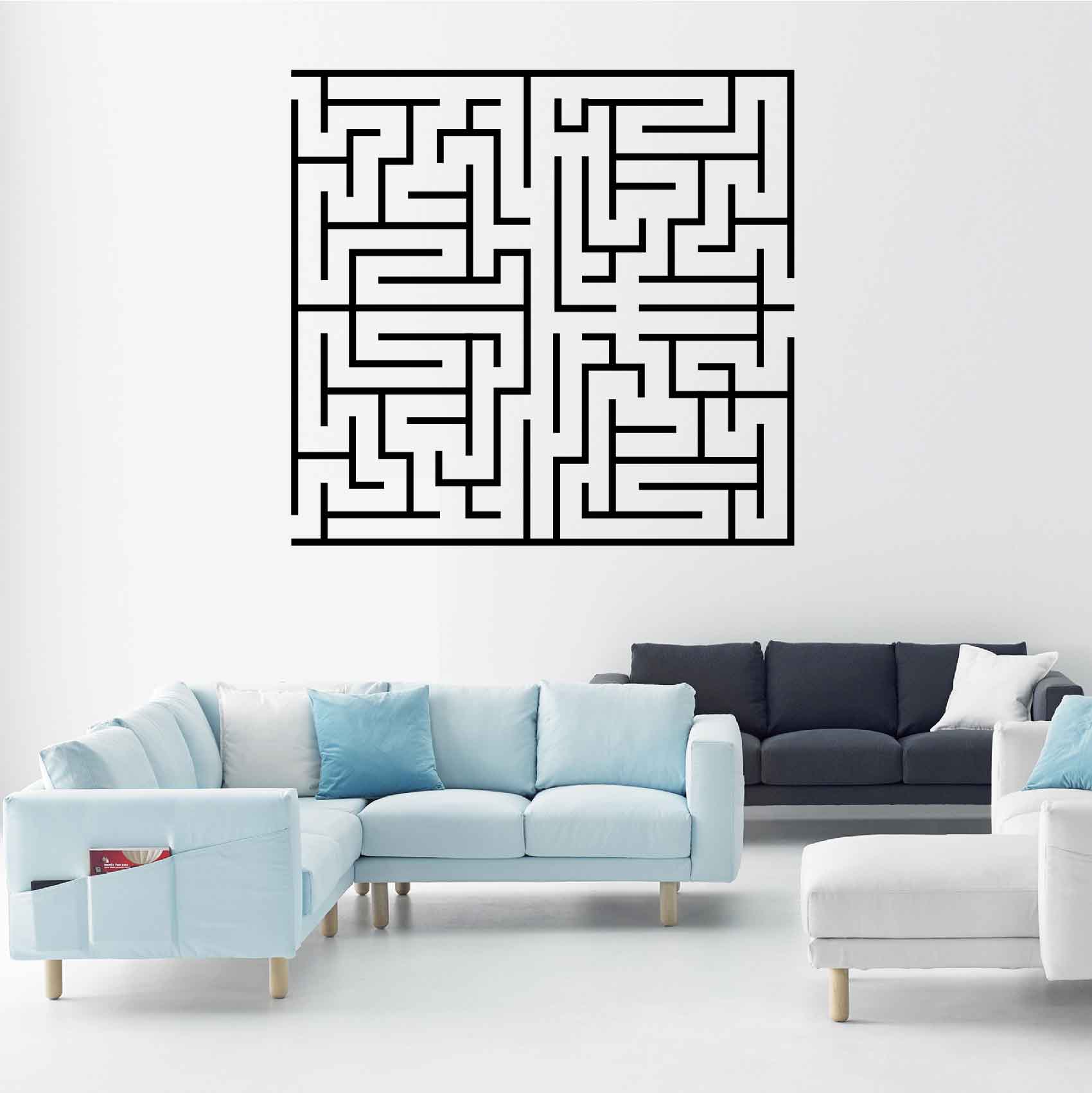 stickers-labyrinthe-ref1labyrinthe-stickers-muraux-autocollant-deco-salon-séjour-sticker-mural-design-art-chambre-cuisine