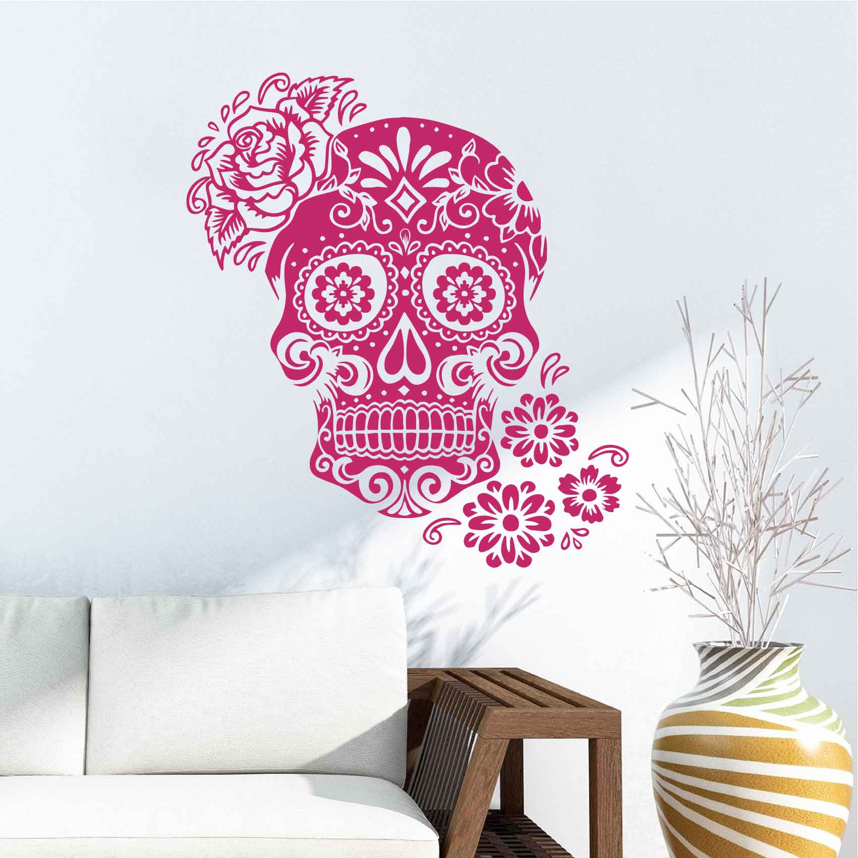 stickers-crane-mexicain-ref2skull-stickers-muraux-design-autocollant-deco-salon-séjour-sticker-mural-art-chambre-cuisine