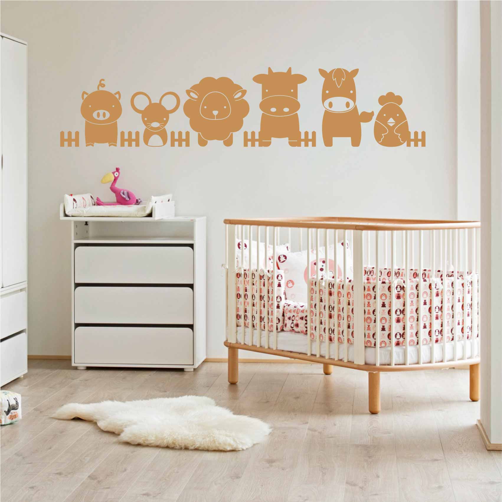 Sticker mural Petit garçon à la ferme pour enfant- Acte deco