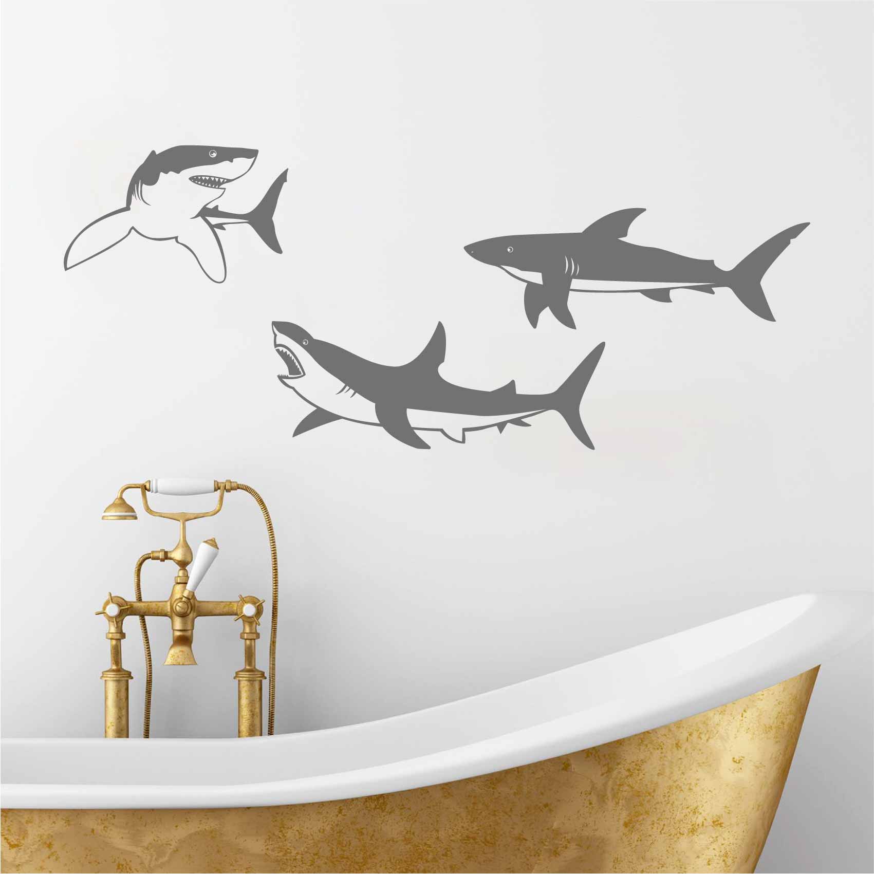 stickers-requins-ref5animauxmarins-stickers-animaux-marins-autocollant-muraux-animal-mignon-sticker-mural-enfant-chambre-salon