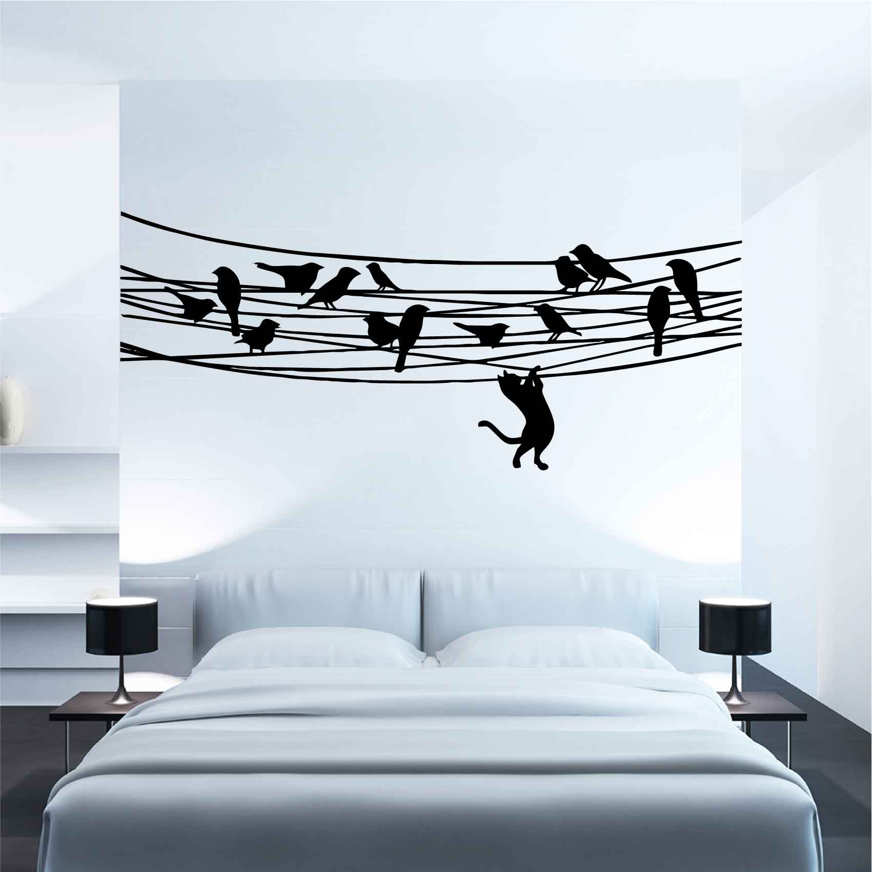 Sticker mural oiseaux