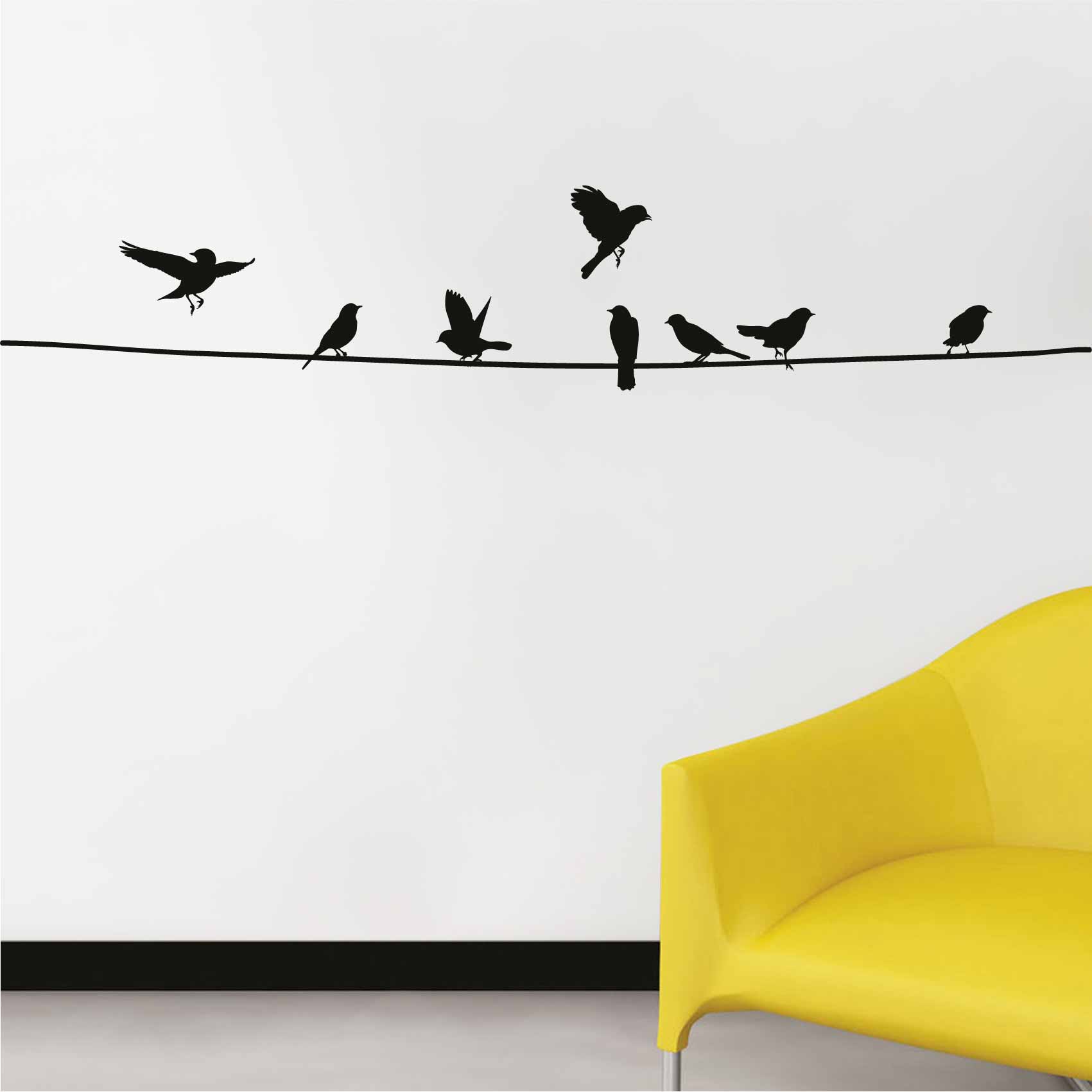 Autocollant mural pour oiseaux, autocollant mural doiseaux volants,  ensemble doiseaux volants, autocollant mural en vinyle pour lart de la  salle de décoration de bureau, autocollant doiseaux volants 598SE -   Canada