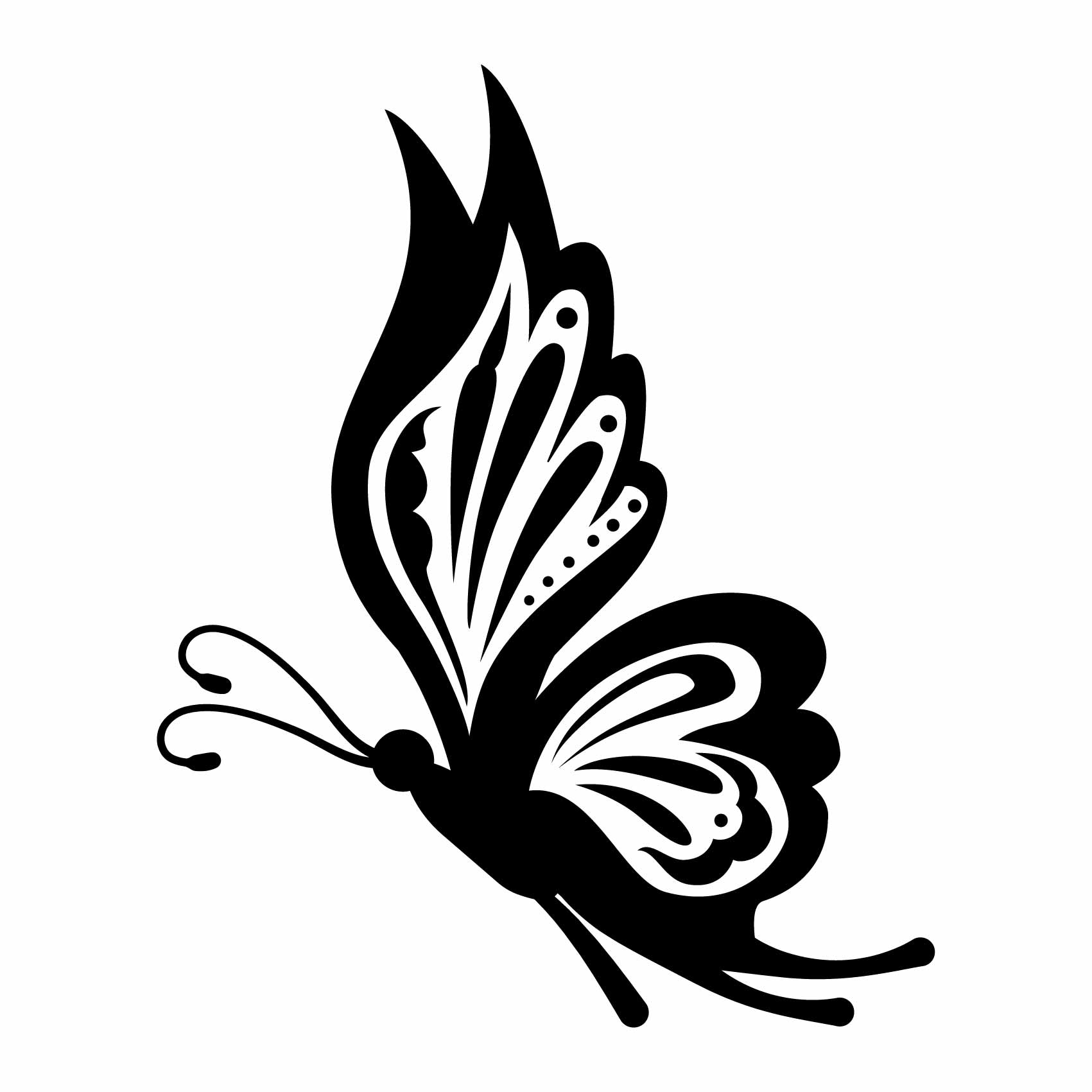 Résultat de recherche d'images pour stickers muraux papillon noir et  blanc