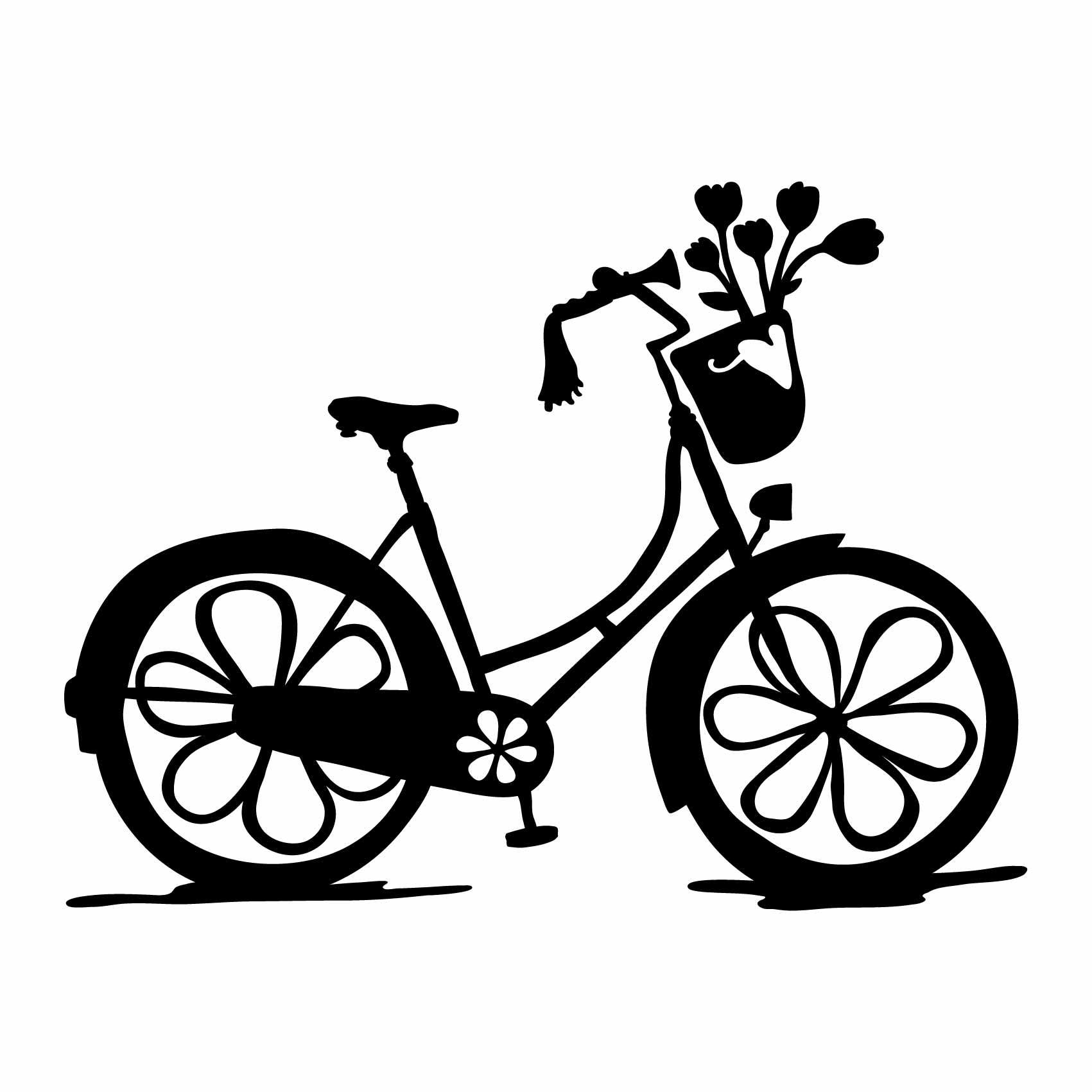 Stickers enfant en vélo - Stickers Malin