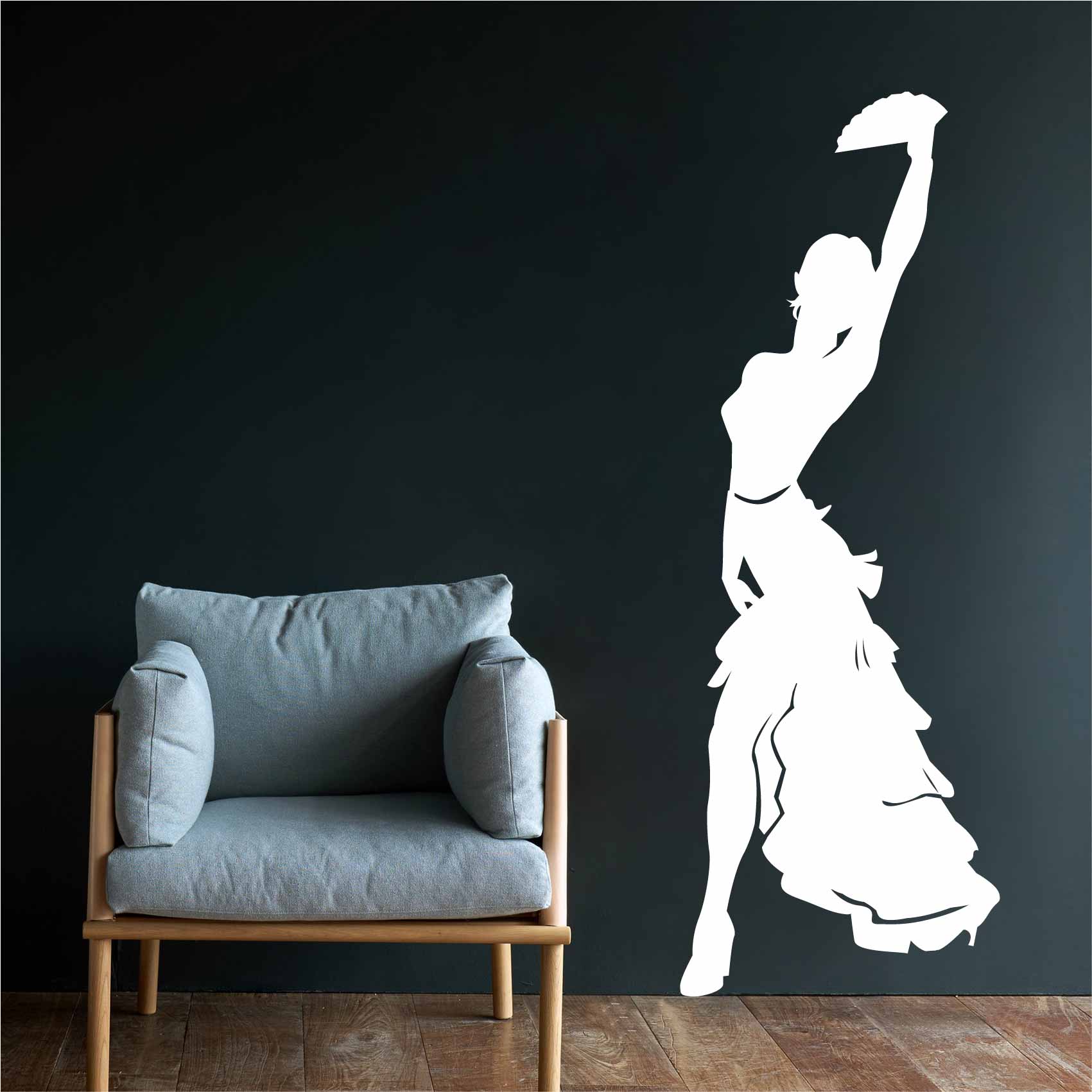 stickers-flamenco-ref36silhouette-stickers-muraux-silhouette-autocollant-chambre-salon-sticker-mural-ombre