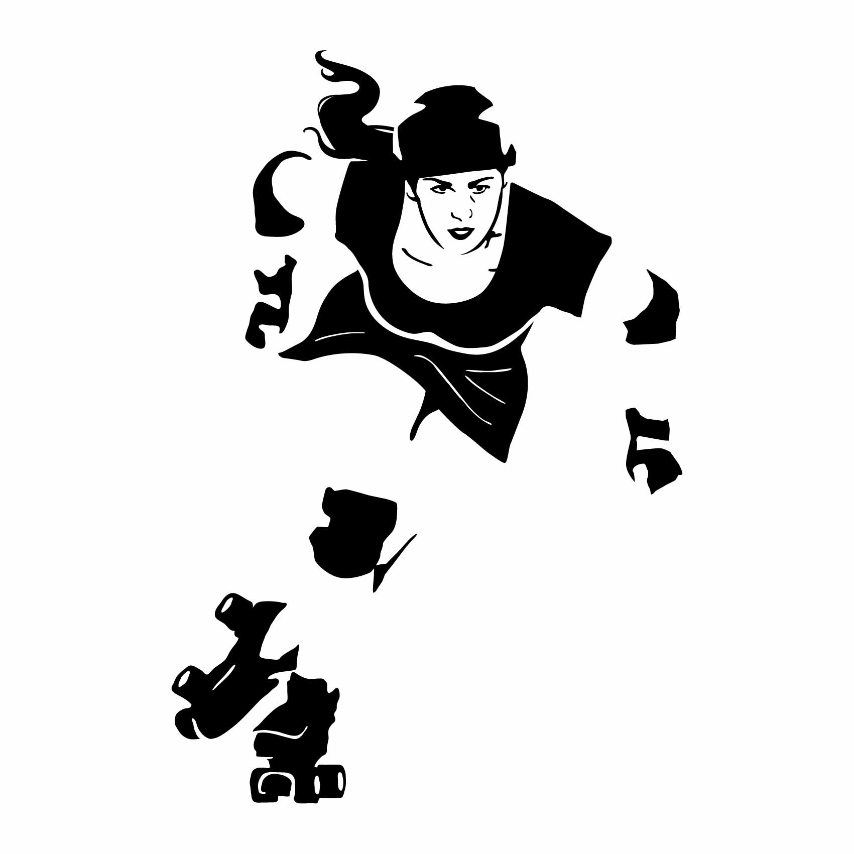 stickers-patin-a-roulette-ref52silhouette-stickers-muraux-silhouette-autocollant-chambre-salon-sticker-mural-ombre-(2)