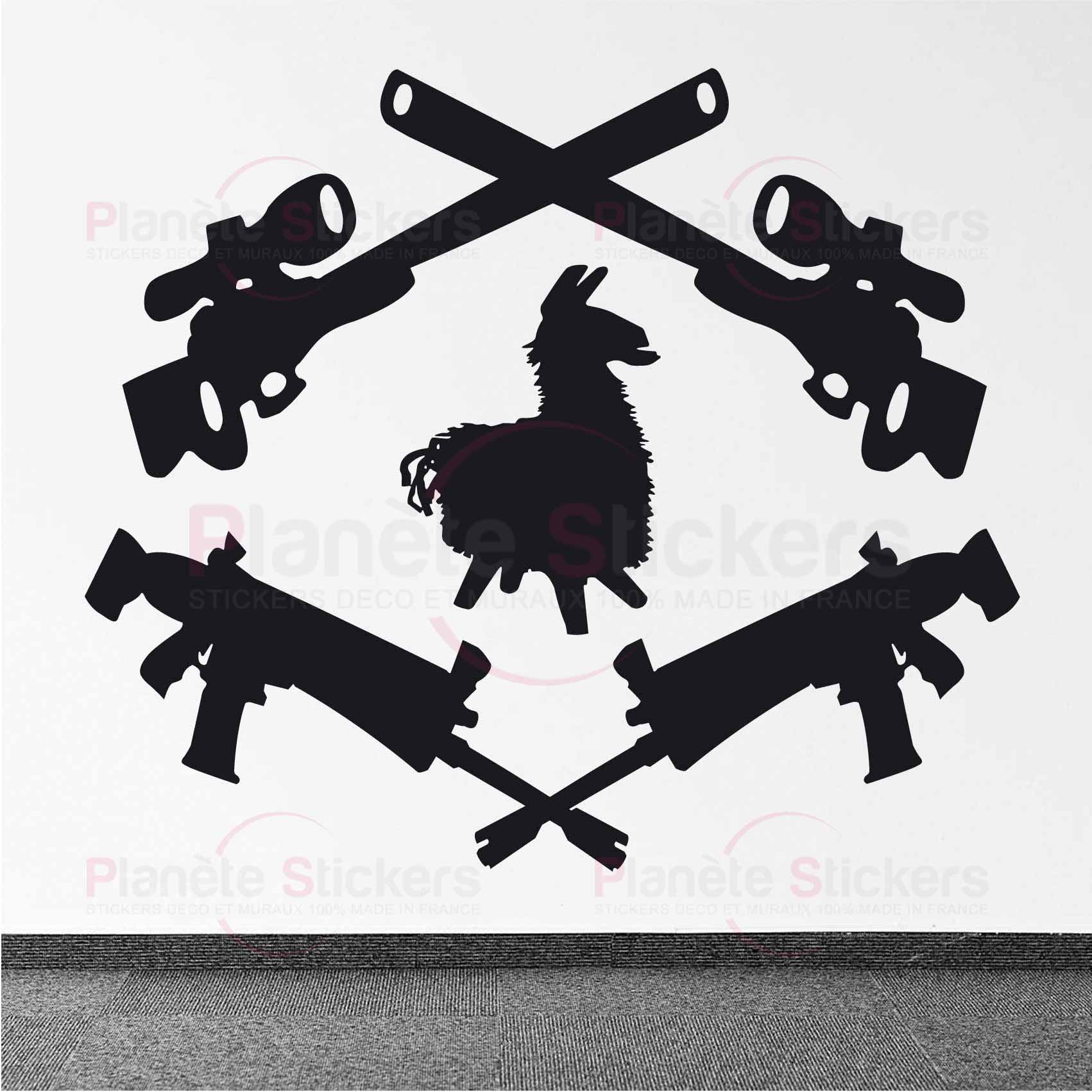 stickers-fortnite-blason-ref22fortnite-stickers-muraux-fortnite-autocollant-deco-salon-chambre-sticker-mural-jeux-video-geek