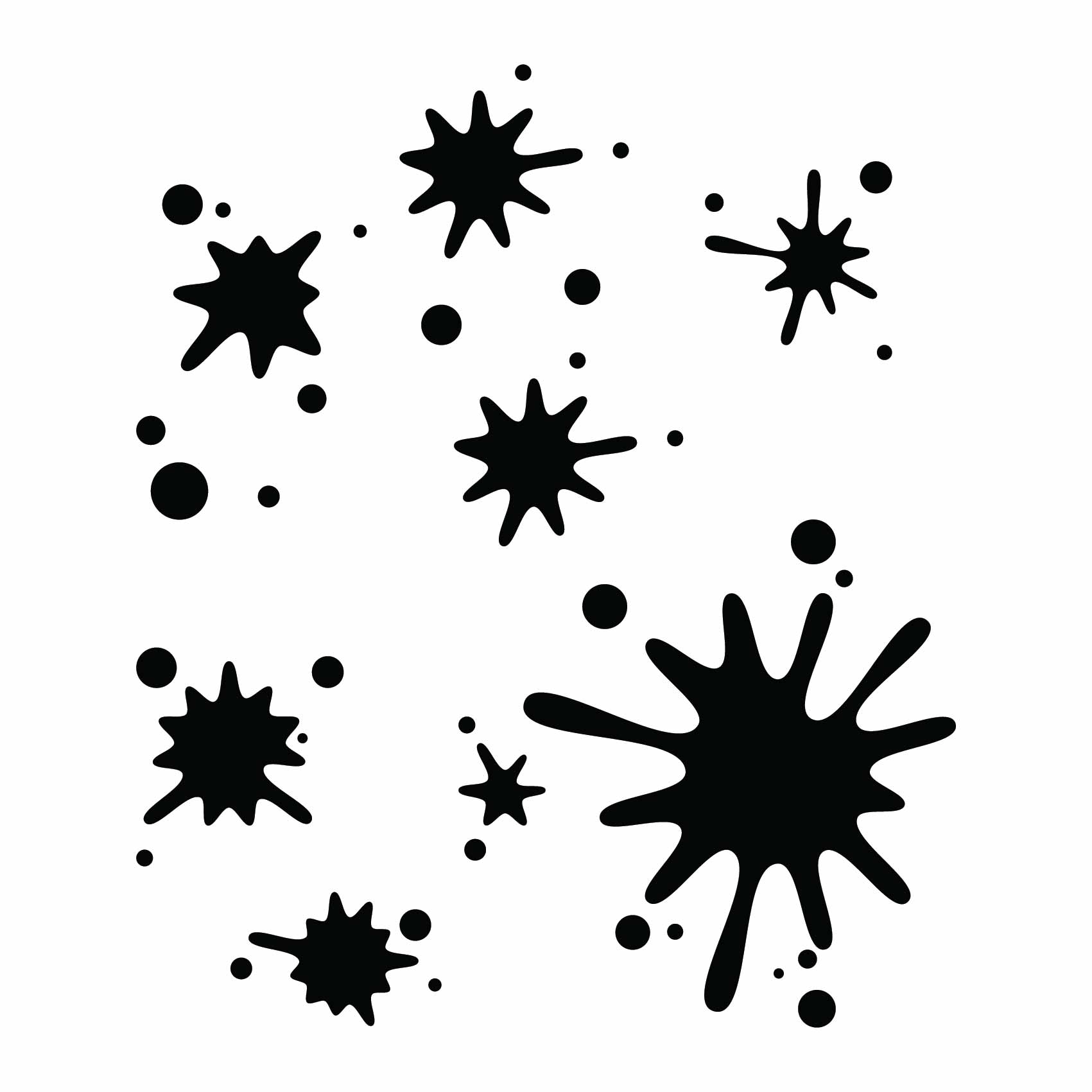 Stickers taches motifs Autocollant muraux et deco