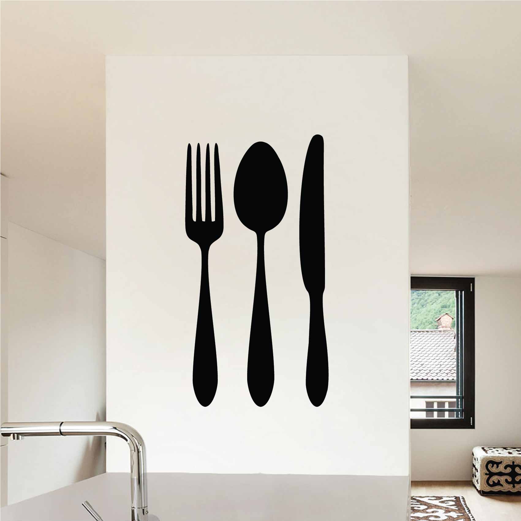 stickers-muraux-couverts-ref68cuisine-stickers-muraux-cuisine-autocollant-deco-cuisine-chambre-salon-sticker-mural-decoration