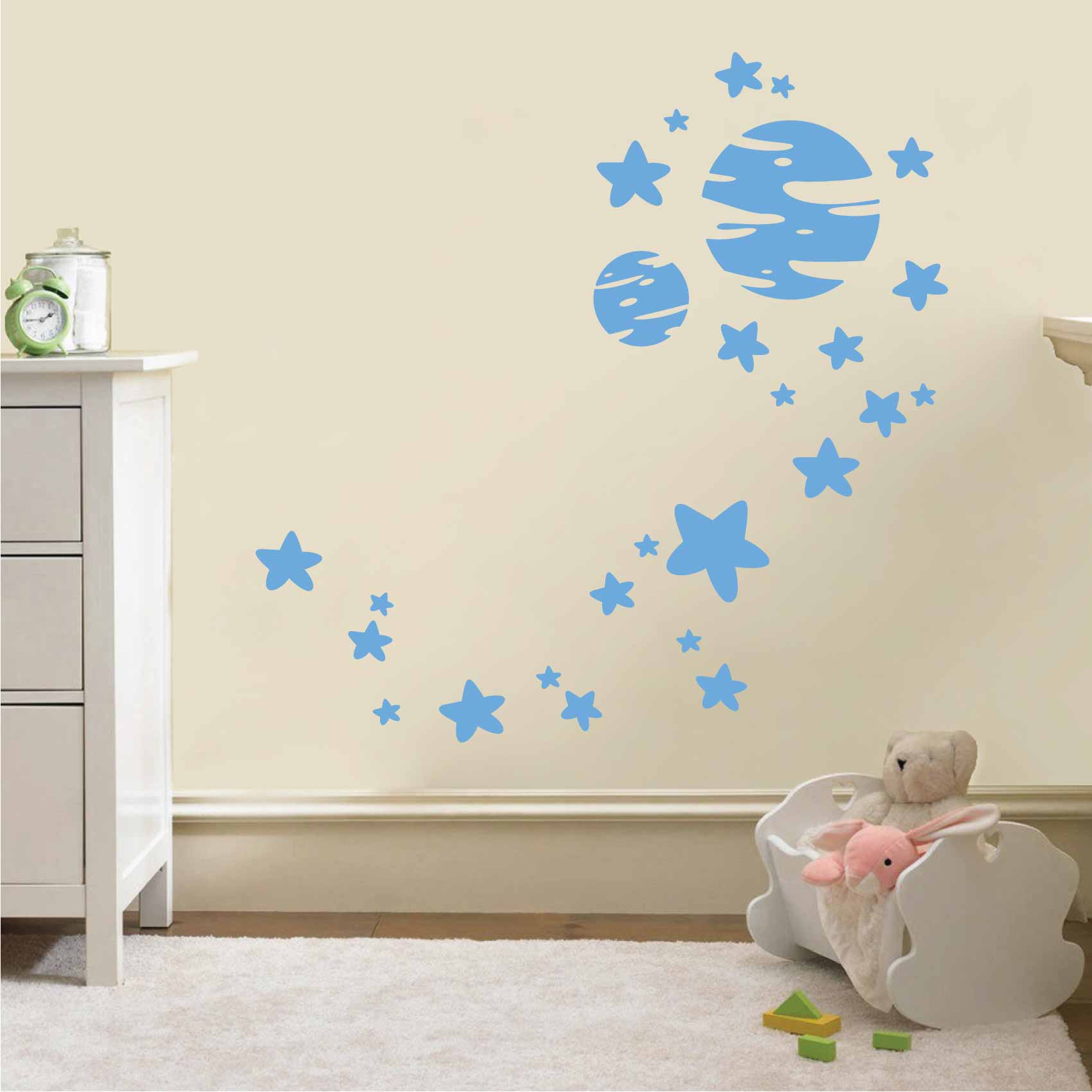 Sticker mural Autocollant de mur set étoiles