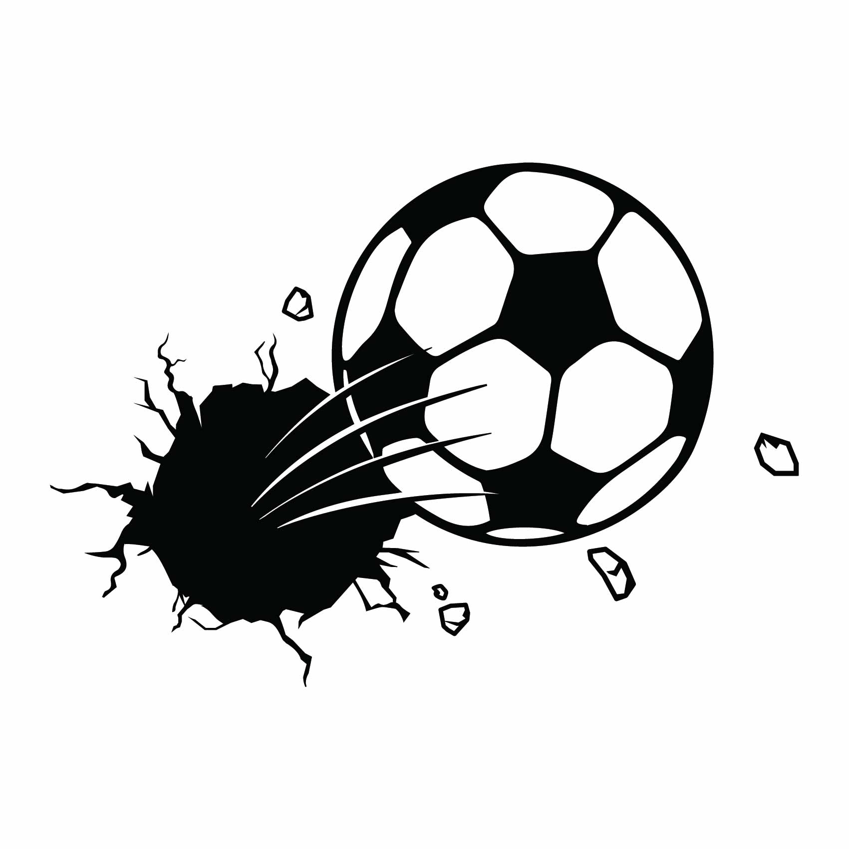 Sticker Ballon de Foot - Autocollant Ballon de Foot