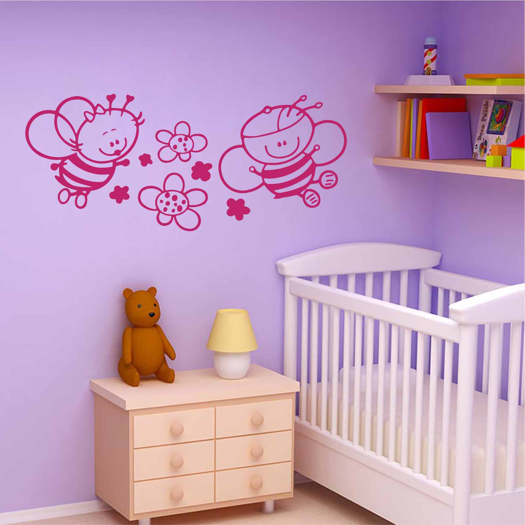 stickers-abeilles-bébé-ref18bebe-stickers-muraux-bébé-autocollant-mural-bébé-sticker-chambre-enfant-bébé-garcon-fille-decoration-deco