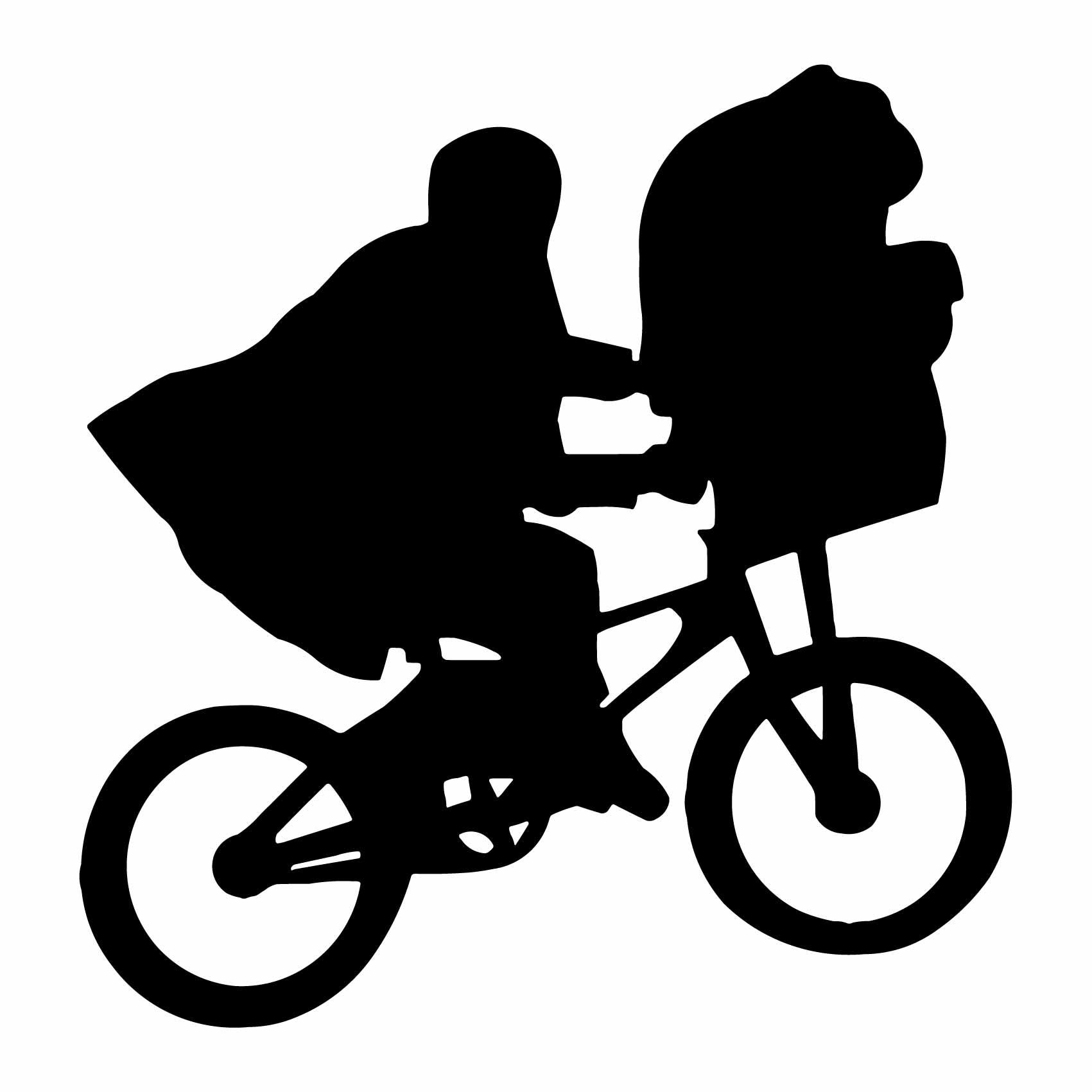 Stickers de silhouettes et personnages - Sticker Design vélo