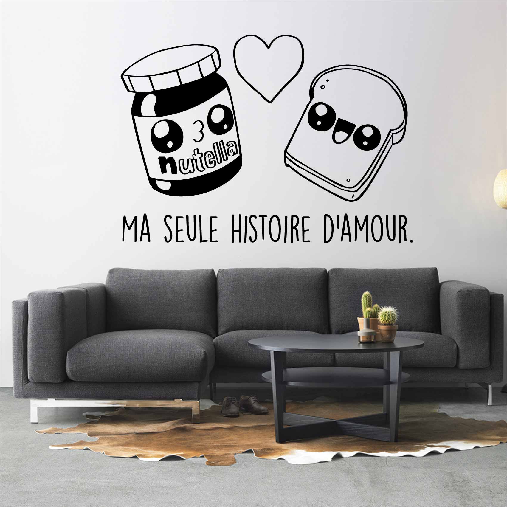 Stickers Kawaii Histoire d'amour Nutella