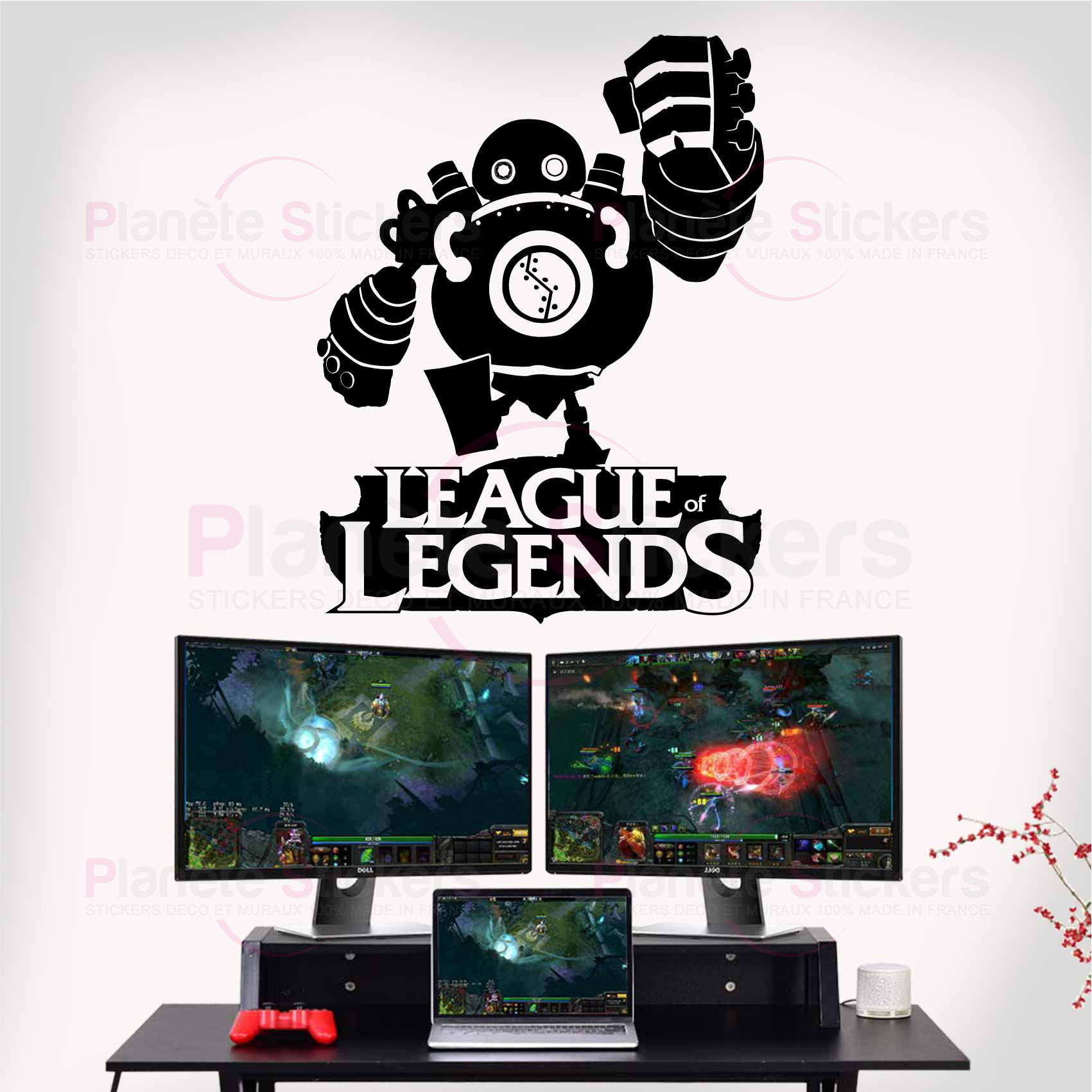 stickers-Blitzcrank-League-of-Legends-ref13lol-stickers-muraux-lol-autocollant-mural-jeux-video-sticker-lol-gamer-deco-gaming-salon-chambre