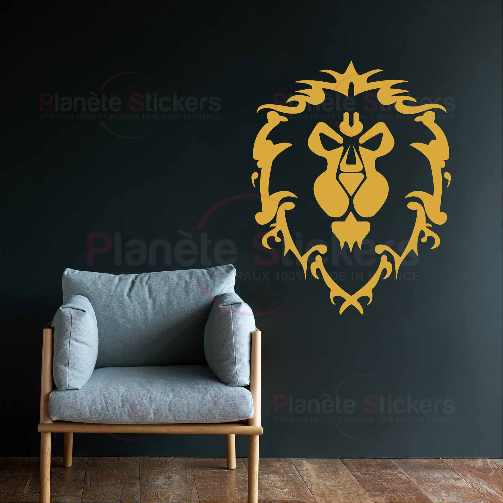 stickers-blason-alliance-wow-ref15wow-stickers-muraux-world-of-warcraft-autocollant-mural-jeux-video-sticker-gamer-deco-gaming-salon-chambre