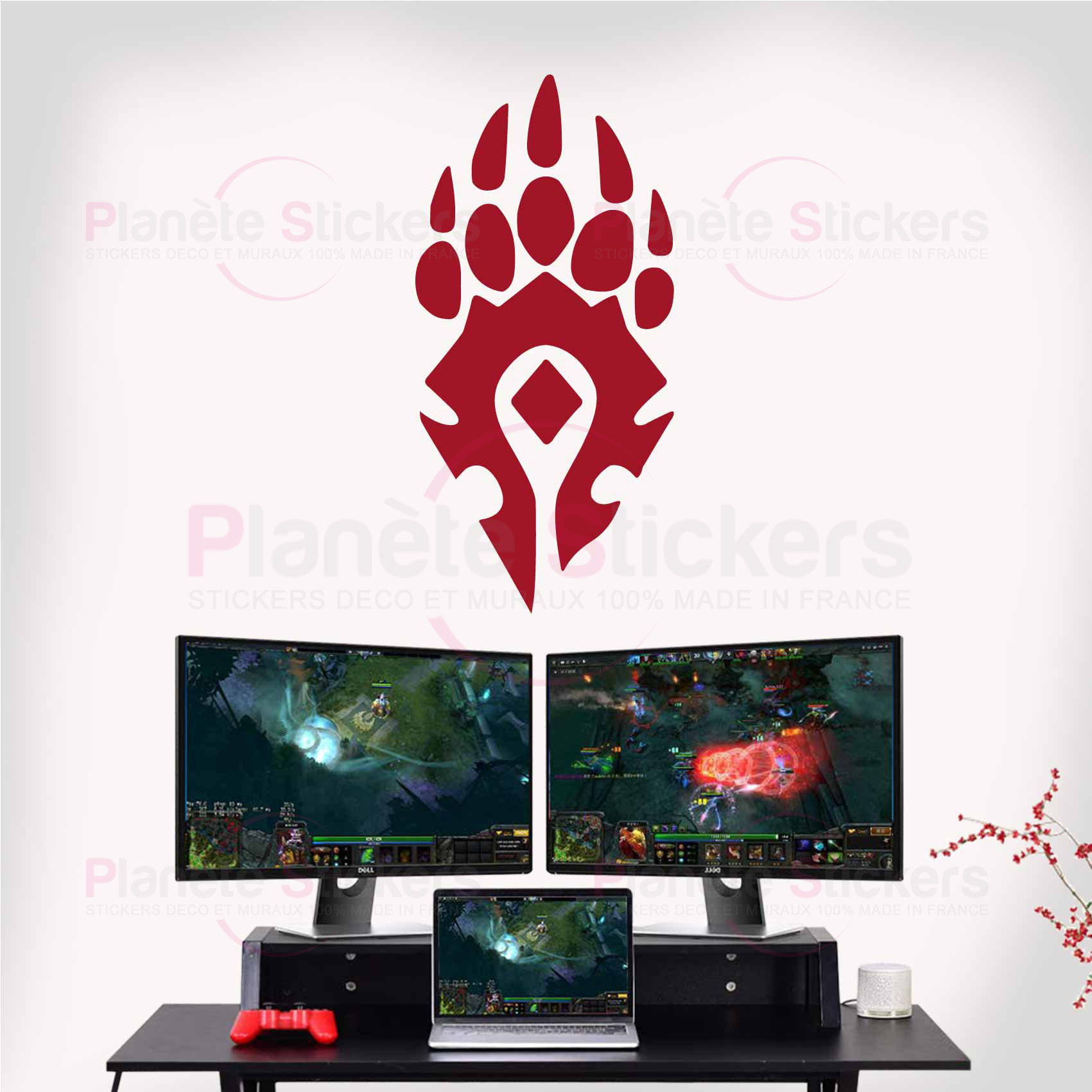 stickers-horde-druide-wow-ref9wow-stickers-muraux-world-of-warcraft-autocollant-mural-jeux-video-sticker-gamer-deco-gaming-salon-chambre
