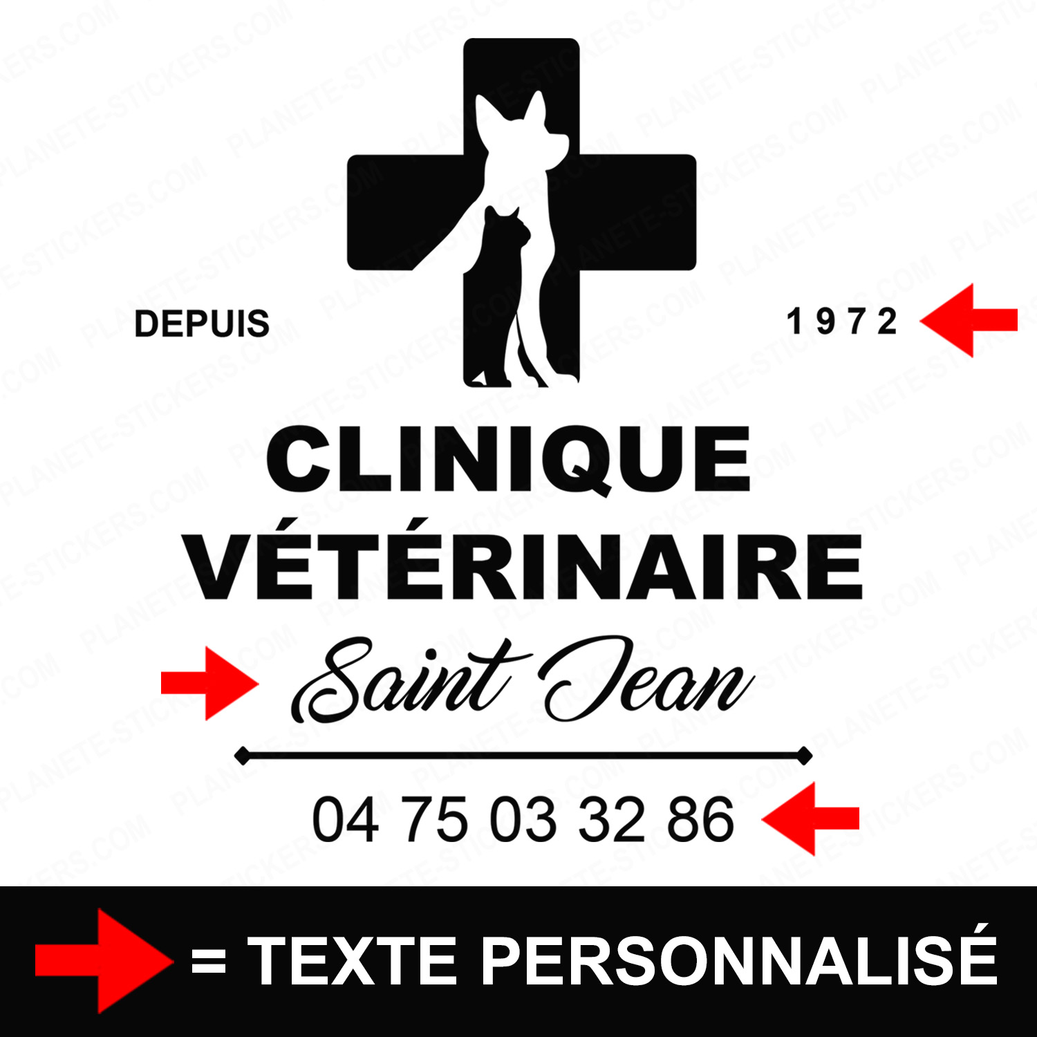 ref1veterinairevitrine-stickers-clinique-vétérinaire-vitrine-sticker-personnalisé-autocollant-pro-veterinaire-professionnel-2